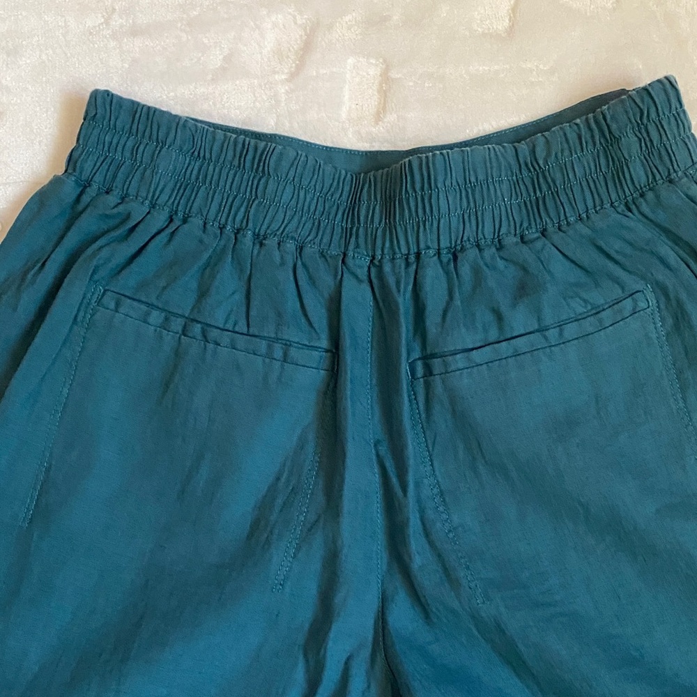 Athleta Teal Women's Flat Front Shorts - Picture 6 of 10